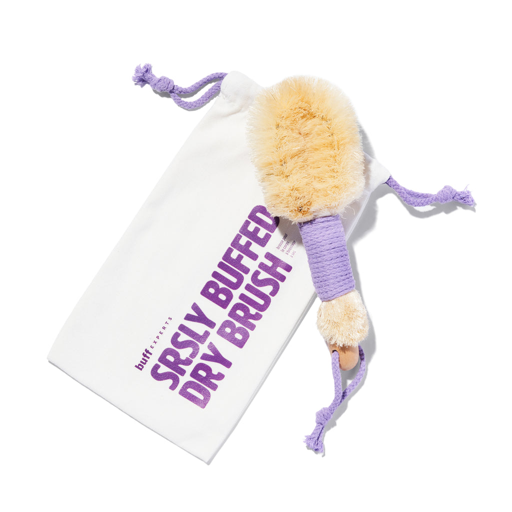 SRSLY Buffed Dry Brush with Canvas Carrying Bag